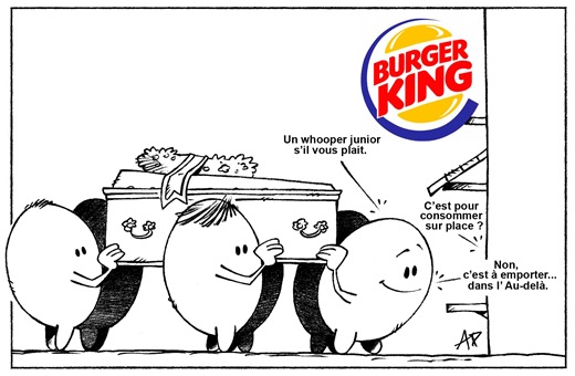 enterrement Burger King blog